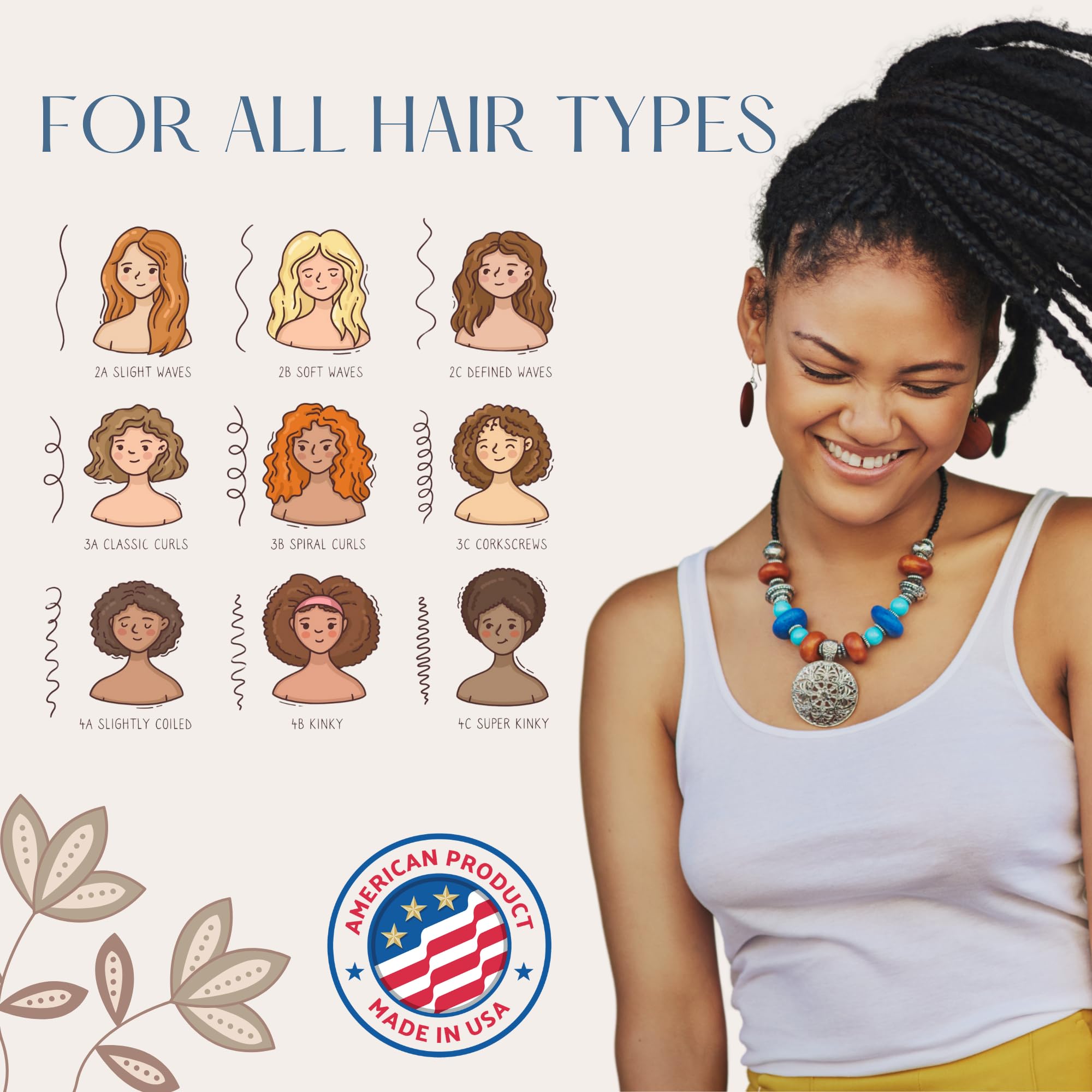 t.botanicals Chebe Leave In Conditioner Hair Growth with Provitamin B5, Thickening Strengthening Chebe Butter, Chebe Powder, Chebe Oil, Silk Amino Acids, Collagen (Lavender, 8 oz)